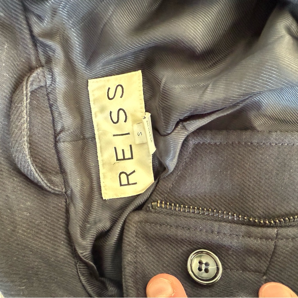 Reiss Gray Jacket with Button Detail